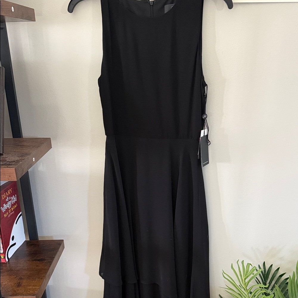 Adrianna Papell Black High Low Dress
